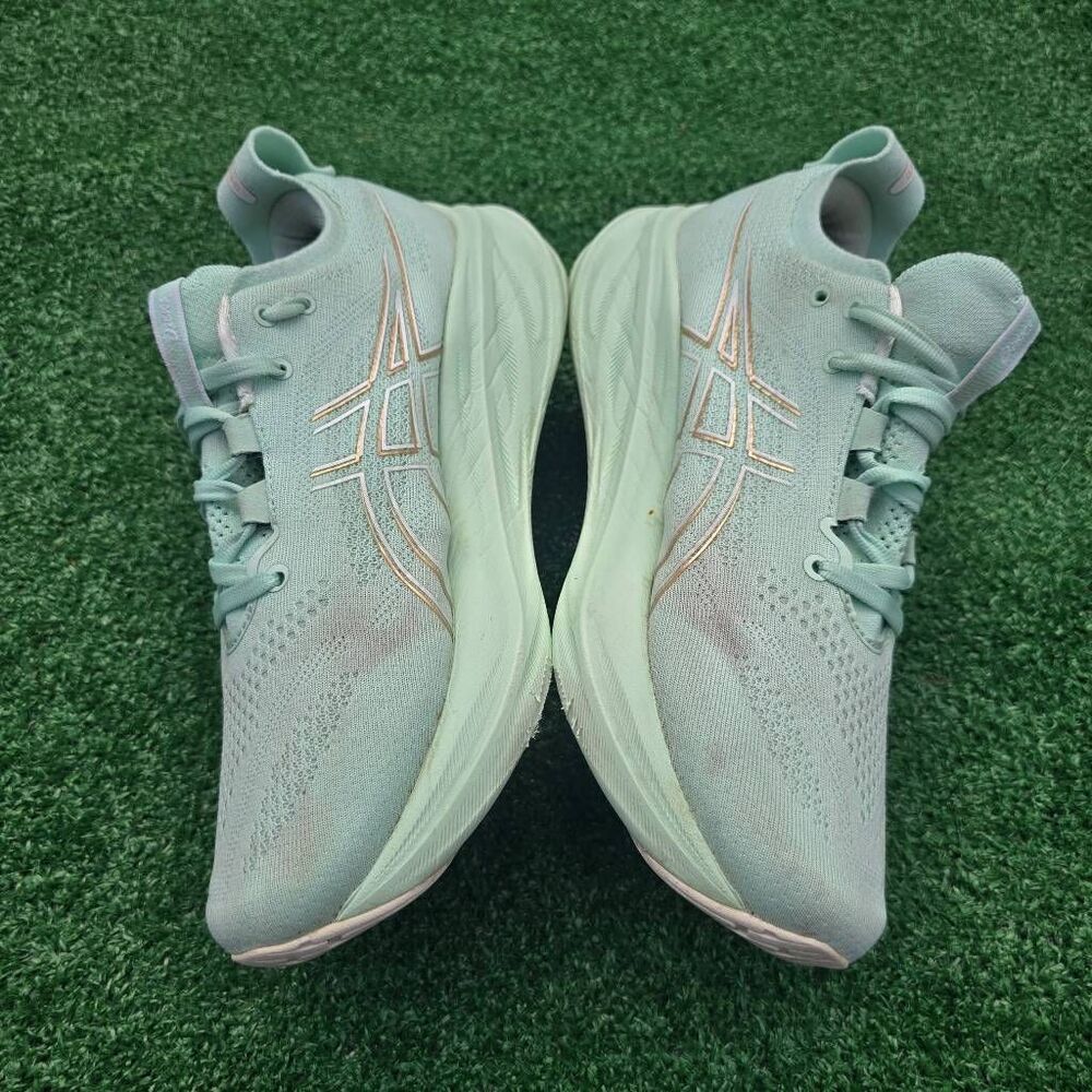 ASICS GEL-Nimbus 26 Mint Tint Gold - Women's Runnig shoes Size 10.5 Wide - Picture 7 of 11